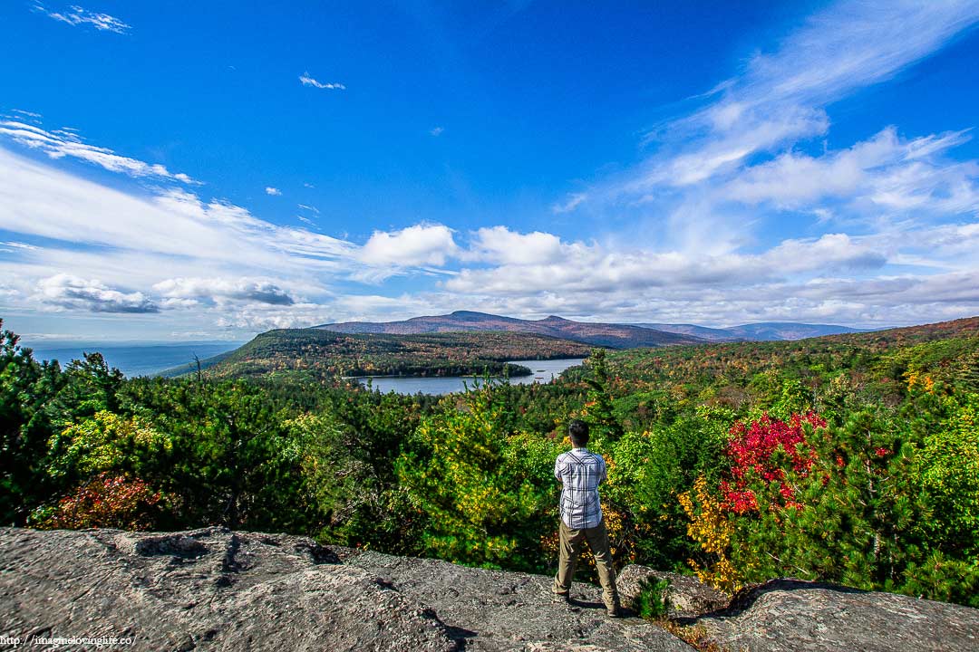 catskill sunset rock view